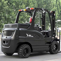 Pemasok Cina Forklift kecil baterai 5 Ton Heli Forklift sepenuhnya listrik dengan pengisi daya termasuk