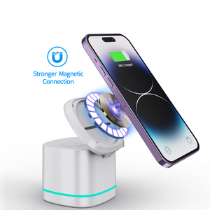 Support de chargeur sans fil magnétique pliable 3 en 1 10W PD <span class=keywords><strong>Charge</strong></span> <span class=keywords><strong>rapide</strong></span> 5V/1A pour iPhone 15 14 13 pour <span class=keywords><strong>Apple</strong></span> <span class=keywords><strong>Watch</strong></span> 8 <span class=keywords><strong>7</strong></span> 6 pour Airpods - Product Image 3
