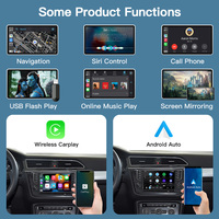 Interface AUTOABC Sans Fil CarPlay Android Auto Compatible Volkswagen Golf Porsche MIB1/MIB2 Boîtier Miroir Écran