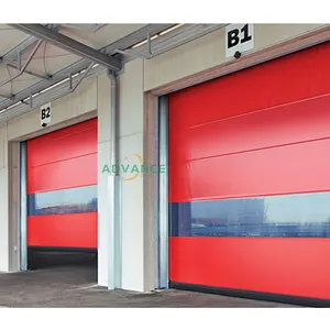 automatic plastic high speed rolling shutter door transparent high speed PVC door safety fast door for equipment room