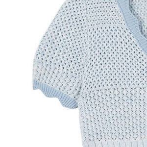 <b>Women's</b> Sweaters Knit <b>Crop</b> Top Pullover Knitted <b>Cardigan</b> Ladies Plus Size Sexy Sweaters Short Sleeve - Product Image 4