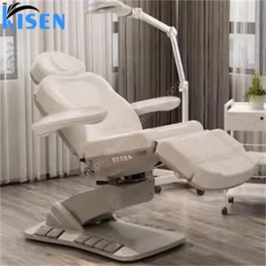 Table de massage électrique Kisen Modern Luxury à 4 moteurs, lit de cosmétologie pour salon de beauté avec commande au pied - Product Image 2