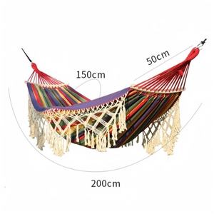 Hamaca Individual para Acampar al Aire Libre/Interior, de Lona Gruesa, con Protección Antivuelco, Cómoda Silla Colgante de Tela - Product Image 3