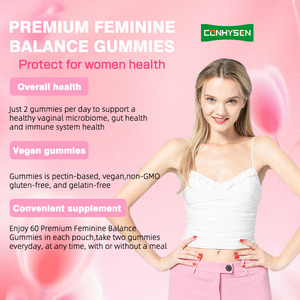 OEM ODM probiotik Gummies untuk kesehatan wanita mengoptimalkan tingkat PH seimbang Vagina Premium suplemen permen karet keseimbangan feminin - Product Image 4