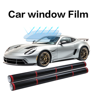 Film teinté céramique auto-adhésif amovible pour vitres de véhicules, isolation thermique et protection de la vie privée, noir intense, les plus vendus (5%, 15%, 35%) - Product Image 1