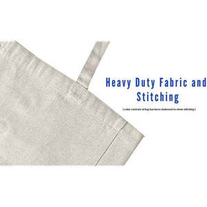 Bolsa de Tela de Algodón Orgánico Reciclado con Impresión Personalizada, Bolsa de Compras de Algodón Reutilizable Grande al por Mayor con Logotipo - Product Image 5