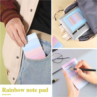 Bloc de Notas de Colores Arcoíris, Blocs de Notas Personalizados, Planificador Diario, Bloc de Notas, Lista de Compras, Accesorios de Papelería