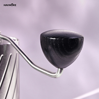 Desain Klasik Penggiling Kopi Manual Genggam Bahan Stainless Steel 420 Model G60 untuk Penyeduhan Presisi
