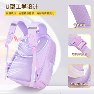 Wholesale Fashion Cute Bow Cartoon Backpack Large Capacity Relief Schoolbag Primary School Students Unisex Waterproof Polyester - Product Image 5