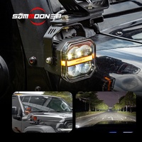 Projecteur LED Super Lumineux à Trois Yeux pour Poteau A de Voiture Tout-Terrain, 3 Pouces 48W, Modèle Jungle Elf, pour OLIVER
