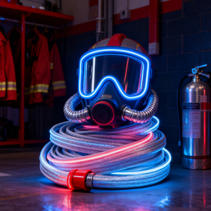 Lính cứu hỏa Mũ bảo hiểm LED ánh sáng, lính cứu hỏa Mũ bảo hiểm neon ánh sáng, anh hùng Mũ bảo hiểm trang trí, quà tặng cho nam giới, bộ phận cứu hỏa neon ánh sáng - Product Image 2