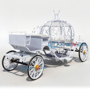 Chariot à chevaux de luxe populaire à quatre roues à vendre, couleur et logo personnalisables, calèche royale électrique pour le tourisme - Product Image 1