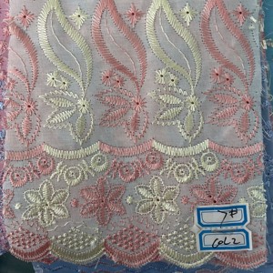Tissu brodé T/C, double couleur, haute qualité, prix compétitif, acceptation de la personnalisation des motifs et des couleurs - Product Image 3