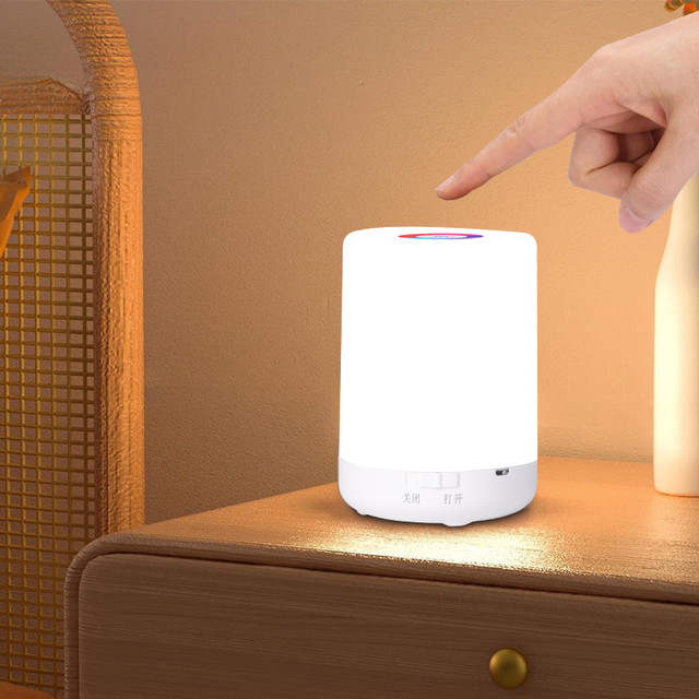 Best Seller Touch Control Night Light Warm Cool Natural Light Bedside Decor LED Wireless Charging Night Light