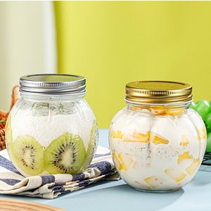 Thiết kế mới hình dạng trái cây nho Cà Chua Dâu Tây Cam mô hình lọ thủy tinh cho Mứt sữa chua mật ong - Product Image 2