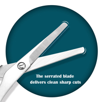Ciseaux de beauté professionnels pour une utilisation sécurisée, en acier inoxydable, à pointe ronde, pour les poils du nez