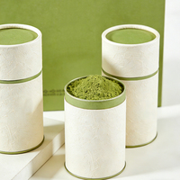 Emballage en tube de papier alimentaire personnalisé, hermétique, doublé d'aluminium, boîte en kraft pour matcha, café, thé en poudre, vente en gros, usine OEM directe