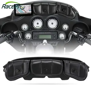 RACEPRO 오토바이 가방 앞유리 가방 할리 투어링 스트리트 글라이드 트라이 일렉트라 글라이드 1996 2013 파우치