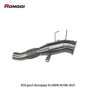 Tubo de Escape de Acero Inoxidable Rongdi Racing de 1.5 mm para Piezas de Motor G20 G22 M340i M440i Gen3 B58 - Product Image 1