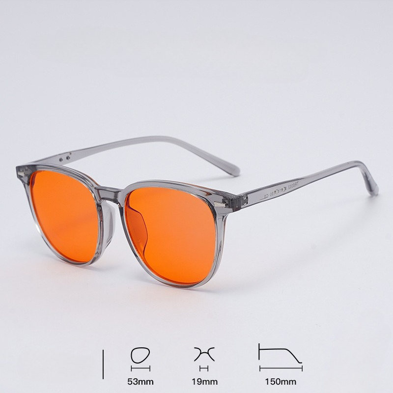 สีเทาพร้อมเลนส์สีส้ม