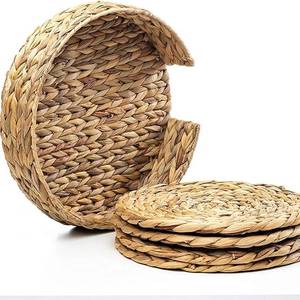 Napperon tissé de Table de salle à manger, tissage naturel, avec support, 4 ou 6 pièces - Product Image 1