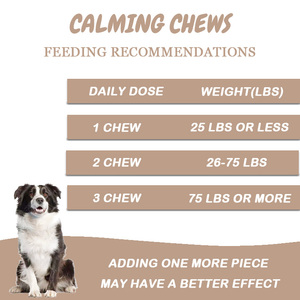 Friandises calmantes pour chiens en gros sous marque privée – Soulagement de l'anxiété et aide au sommeil – Complément de soins pour la santé des animaux de compagnie - Product Image 4