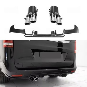 Diffusore Posteriore Stile <span class=keywords><strong>B</strong></span> con Terminali di Scarico per <span class=keywords><strong>Mercedes</strong></span> Classe V W447 V250 V260 2014-2018 - Product Image 1