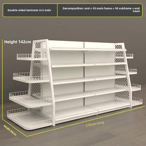 부티크 매장을위한 소매 슈퍼마켓 스낵 진열대 용 헤비 듀티 접이식 식료품 점 선반 - Product Image 5
