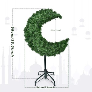 <span class=keywords><strong>Arbre</strong></span> de Noël artificiel vert à prix avantageux en plastique/PVC pour les décorations du Ramadan et de Noël - Product Image 2