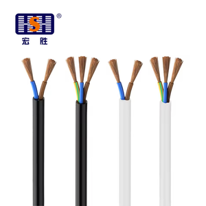 كابل طاقة RVV ثنائي النواة 300-500 فولت من النحاس النقي مع عزل PVC وتصميم مرن - Product Image 1