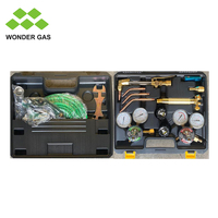Kit de soudage et de découpe au gaz portable de type américain avec torche de découpe de tout modèle, bouteille de gaz oxygène acétylène
