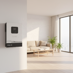 ระบบโซลาร์ไฮบริดแบบออฟกริด 5kw 6.2KW 10kw 20kw 30kw พร้อมตัวควบคุมการชาร์จ MPPT รองรับ Wifi แบบเฟสเดียวและสามเฟส 5kw ประสิทธิภาพสูง 100% แปลงไฟได้ 100% - Product Image 3