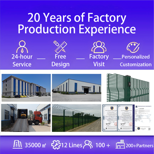 868 686 358 גדר אבטחה לוח אנטי טיפוס נוף ברור אבקת מצופה גדר רשת תיל מרותך מעוגל תיל מרותך עבור רכבת שדה התעופה - Product Image 3