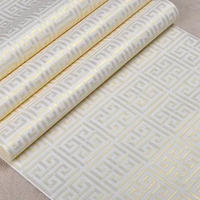 Papier peint moderne en grain de bois blanc anti-moisissure Peel Stick Contact Paper Bedroom Table Cabinets épaissi 1 an Appartement