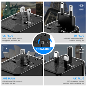 World <strong>Travel</strong> Adapter Power Plugs <strong>Multi</strong> Charging Cable With Usb And Type-c International <strong>Charger</strong> Adapter Traveller Phone <strong>Charger</strong> - Product Image 2
