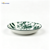 Service de table 4 pièces en porcelaine classique vert fruit moderne pour la maison, la salle à manger, l'hôtel et les mariages