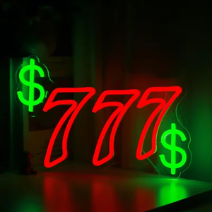 Enseigne néon numérique 777 porte-bonheur, motif ange, étoile, LED USB à intensité variable, étanche IP67, lumière du jour 5000K, décoration murale, cadeau de <span class=keywords><strong>numerologie</strong></span> spirituelle - Product Image 5