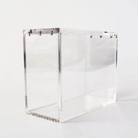 Boîte de protection magnétique en acrylique pour One Piece English Booster Box, résistante aux UV à 98 %, transparente, anti-poussière, pour rangement et présentation de cartes TCG