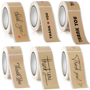 Etiqueta Personalizada para Embalagem de Adesivos, Etiqueta Retangular de Agradecimento, Etiqueta Adesiva à Prova d'Água - Product Image 5