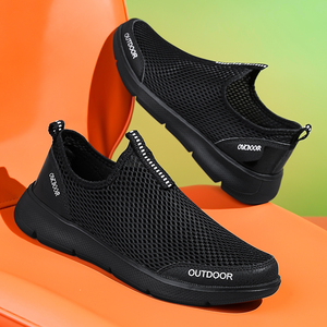 Zapatos Casuales de Talla Grande para Hombre, Zapatos Deportivos de Verano, Transpirables, con Parte Superior de Malla, Suela Ligera de EVA - Product Image 4