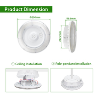 Lampu Kanopi LED 100 Watt untuk SPBU 0-10V Dimmer Bersertifikasi UL ETL Lampu SPBU Sudut Sorot Lebar Lampu Stadion LED Terang