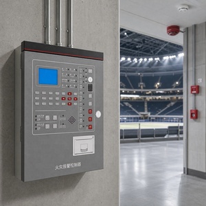 Professional Alarm System Custom 1 Loops 200 Address Points Multi Line Fire Alarm Control Panel For Fire Safety Equipment