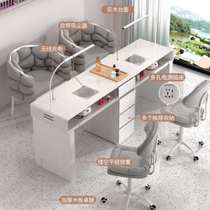 Mesa de Manicura Metálica para Salón de Belleza, Muebles Elegantes para Salón, Precio Bajo de Fábrica Industrial - Product Image 4
