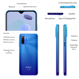 โทรศัพท์มือถือ <span class=keywords><strong>Ulefone</strong></span> Note <span class=keywords><strong>12P</strong></span> 4GB+64GB ชิปเซ็ต SC9863A แบตเตอรี่ขนาดใหญ่ 7700mAh หน้าจอ 6.8 นิ้ว ระบบปฏิบัติการ Android 12 กล้องหลัง 3 ตัว รองรับ OTG ปลดล็อคได้ - Product Image 4
