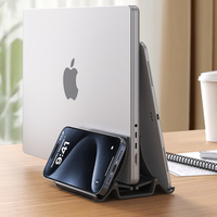 Idées pour le bureau à domicile, support vertical pour ordinateur portable en plastique, support pour macbook, ipad