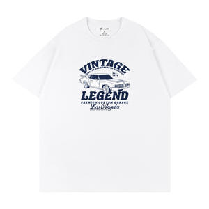 T-shirt en coton pour homme noir et blanc, taille L, jersey respirant, manches courtes, fabriqué en Chine - Product Image 3