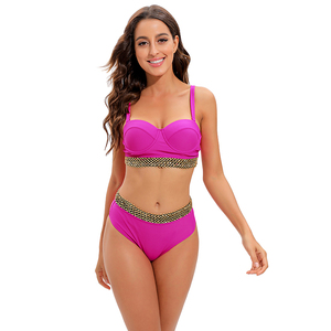 TW9205010 nuevo diseñador Bikinis Set Color puro respetuoso con el medio ambiente Push up traje de baño para mujeres <span class=keywords><strong>2022</strong></span> Bikini traje de baño personalizado - Product Image 3