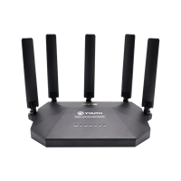 Routeur WiFi 6 AX3000 HZY-UL6300 1 WAN 3 LAN Gigabit 5 Antennes TR069 WPA3 IPv6 QoS pour Domicile, Bureau, FTTH