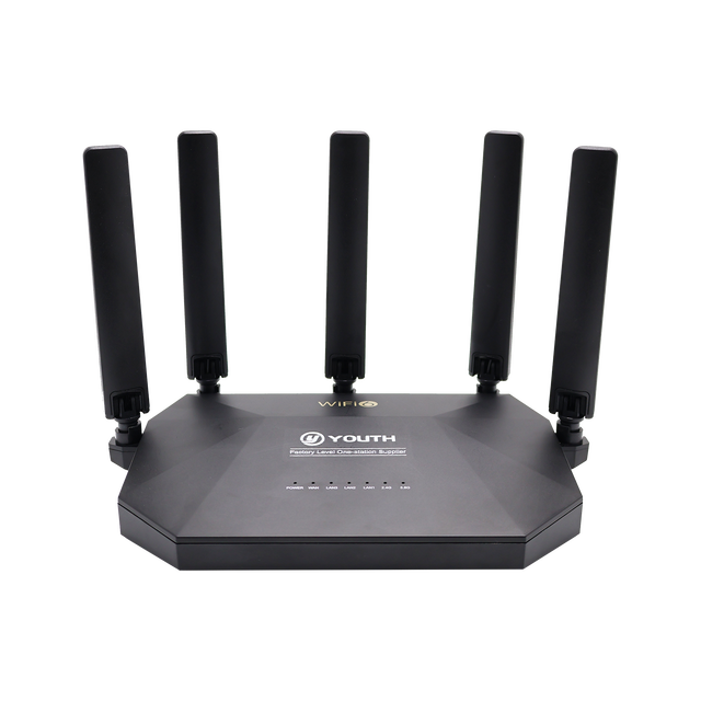 WiFi 6 Router AX3000 HZY-UL6300 1 WAN 3 LAN Gigabit 5 Antenna TR069 WPA3 IPv6 QoS for Home Office FTTH