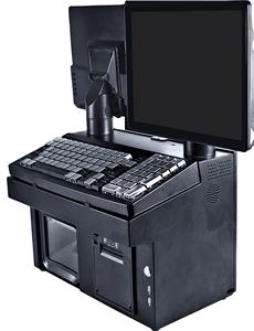 Sabao-impresora <span class=keywords><strong>tpv</strong></span> <span class=keywords><strong>pos</strong></span> de 15,6 + 15,6 pulgadas, dispositivo con pantalla HD única, teclado y cajón de efectivo, windows y cajero - Product Image 2